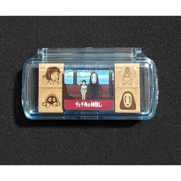 NEW Studio Ghibli Park Japan Spirited Away 4-Piece Mini Stamp Set + Ink Pad - Picture 2 of 8